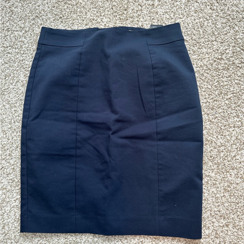 H&M Navy Blue Pencil Skirt
